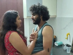 Indian Wife First Time Kitchen Fuck with Husband on Sofa - Homemade 4K Porn