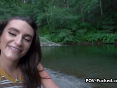 Riverside quickie with a beautiful stranger