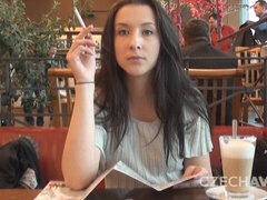 Brunette, Hundestilling, Håndjob, Hjemmelavet, Køkken, Stripning, Teenager, Bryster