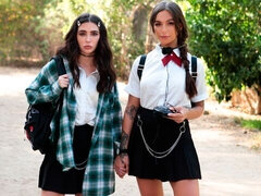 Jane Wilde and April Olsen are enjoying lesbian sex so much