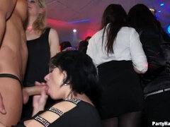 Gesztenyebarna, Ruhában, Táncolás, Női, Csoport, Orgia, Szopás, Swingers