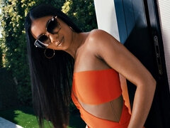 Biquine, Morena, Vestido, Cozinha, Ao ar livre cartaz de rua outdoor, Pornô leve, Solo chão, Tatuagem