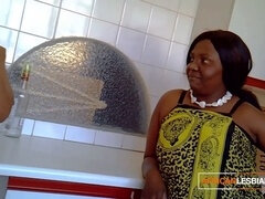 Africano, Amateur, Culo grande, Negro, Lesbiana, Coño, Paja con tetas