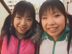 Airi and Meiri in Super Digital Mosaic