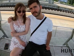 Hunt4k. throat utter of cum and fist full of currency