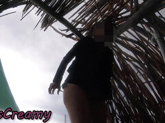 Teacher Wife's Beach Pee Compilation - Naked & Caught!