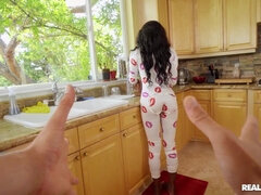 Stor kukk, Svart, Kukk suging, Mørk, Raseblandet, Slikking, Fitte