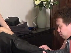 Bdsm, Femdom, Japonské, Milenka, Punčocháče, Trest, Otrok, Punčochy