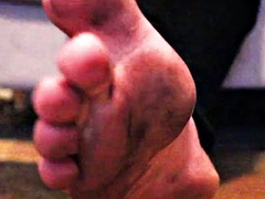 Lick my dirty sticky feet
