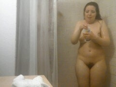 Getting steamy in the shower - pov fun with bush, joy, and a hard-on