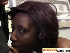 Real African amateurs fake casting sex