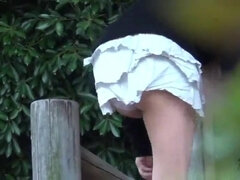 Amateur, Asiático, Culo, Fetiche, Japonés, Al aire libre, Público, Voyeur