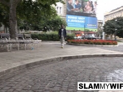 Sucer une bite, Brunette brune, Cocu, Tir de sperme, Hd, Époux mari, Interracial, Fils