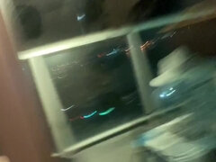 Valerie Kay Almost Gets Caught Banging On The Balcony