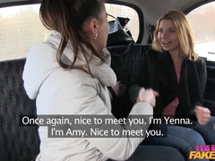 Czech Lesbians Strap On Fun In Taxi 1 - Female Fake Taxi