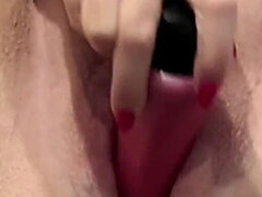 The Red Lipstick on My Dildo Makes My Cum Go Pink