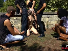 Bondage, Gorge profonde, Domination, Fétiche, Groupe, Public, Réalité, Voyeur