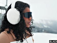 BLACKED Gorgeous Nicole Kitt and BF Jason Luv Share Cute Snowbunny Stacy Cruz