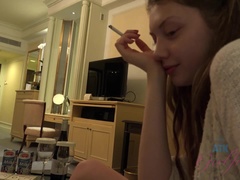 69, Amateur, Sucer une bite, Brunette brune, Chatte, Fumer, Gicler, Nénés