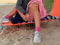 Fingering Me On A Wild Public Beach He Couldnt Wait! With Day Light