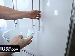 Sonny fucks his jaw-dropping stepmom during a digital audition for a cooking show - freeuse