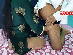 Sexy Indian amateur gets rough doggy-style and creampied in roleplay