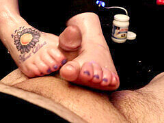 Toejob, foot worship, emaybe4u