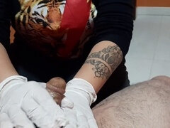 Médecin, Gants, Branlette thaïlandaise, Fille latino, Masturbation