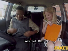 Georgie Lyall gets her blonde pussy stretched by a BBC in Fake Driving School