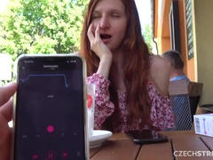 CzechStreets - Hot Russian girl with a hairy pussy has an orgasm in public