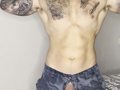 Gay Military Cum with My Big Cock