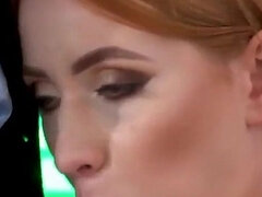 Amerykański, Duży tyłek, Duże cycki, Obciąganie, Brunetka, Wytrysk, Sex w czwórkę, Rudowłosa