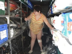 Naughty Fat Girl Claudia Marie Gets Fucked Hard in Workshop Store - Pussy & Tool Play