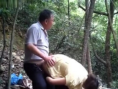 Outdoor father fucking