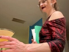 Tempting sexy redhead Ravenna Noir can’t wait and gives her boss a hot suck and fuck before their meeting