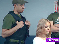 Latina babe interrogated and romped rigid by a patrol officer
