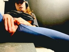 Fødder, Træningscenter, Onani, Offentlig, Solo, Spandex