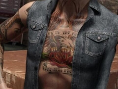 Tridimensionnel, Grosse bite, Faciale, Orgasme, Gicler, Tatouage, Adolescente, Serré
