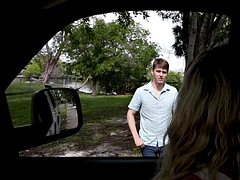 Cheated str8 stud bareback bangs gay ass in van for money