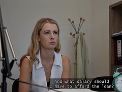 Babe, Smuk, Blondine, Tjekke, Europærer, Hårdt, Kontor, Bryster