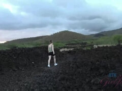 Athena Rayne Arrives in Hawaii: A Amateur, POV, Outdoor Encounter