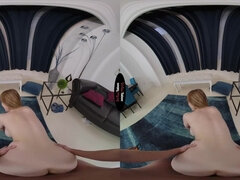 Alluring Scarlett Jones energizing VR adult scene