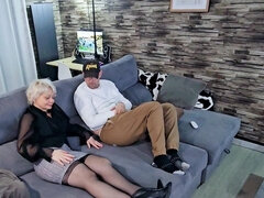 Ερασιτέχνης, Κώλος, Ξανθιά, Πίπα, Ευρωπαίος, Ώριμη, Πρώτου προσώπου, Καλσόν