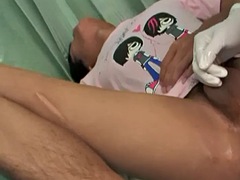 Amatör, Asiatisk, Doktor, Gapande, Handskar, Gynekologi, Mager, Uniform