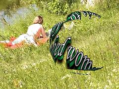 Leie, Strand, Blondine, Milf, Im freien, Pov, Öffentlich