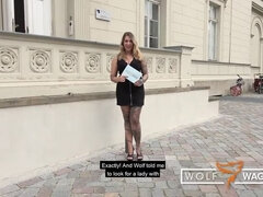 Blondin, Långt ner i halsen, Ansiktsbehandling, Hd, Pov, Offentlig, Verklighet, Tuttar