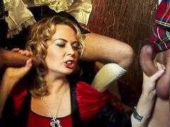 In den arsch, Spermaladung, Doppelpenetration, Gruppensex, Gruppe, Rock, Flotter dreier, Vintage