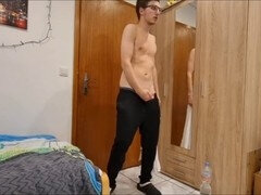 Enthousiasteling, Grote lul, Sperma shot, Homo, Huisgemaakt, Masturbatie, Alleen, Speelgoed
