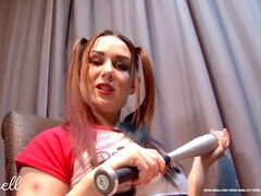 Dominant mean girl Reell shows her foot slave what a dirty sock obsession is all about