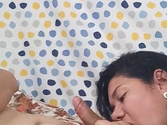 Belle grosse femme bgf, Sucer une bite, Couple, Éjaculer dans la bouche, Petite amie, Fait maison, Fille latino, Mature